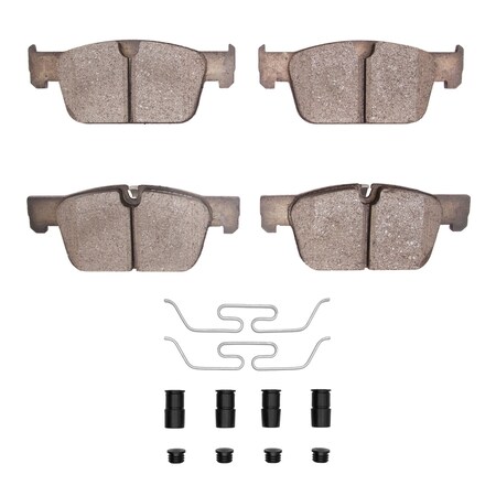 Dynamic Friction Co 3000 Ceramic Brake Pads and Hardware Kit, Extreme Low Dust, Low Copper Ceramic, 100% Asbestos-free, 1310-1924-01